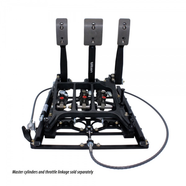 Tilton 850-Series 3 Pedal Under Foot with Slider Assembly
